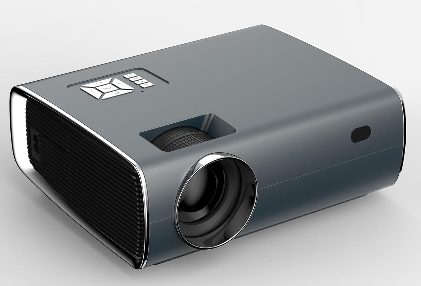 BORSSO Crystal Android 9 Projector for Home | 1080p Native LED Display | 980 ANSI | 4D Keystone & Zoom| 4K HDR HDMI Signal Support| WiFi, Bluetooth (Red & Blue 3D Support) JAN 2025 Addition.