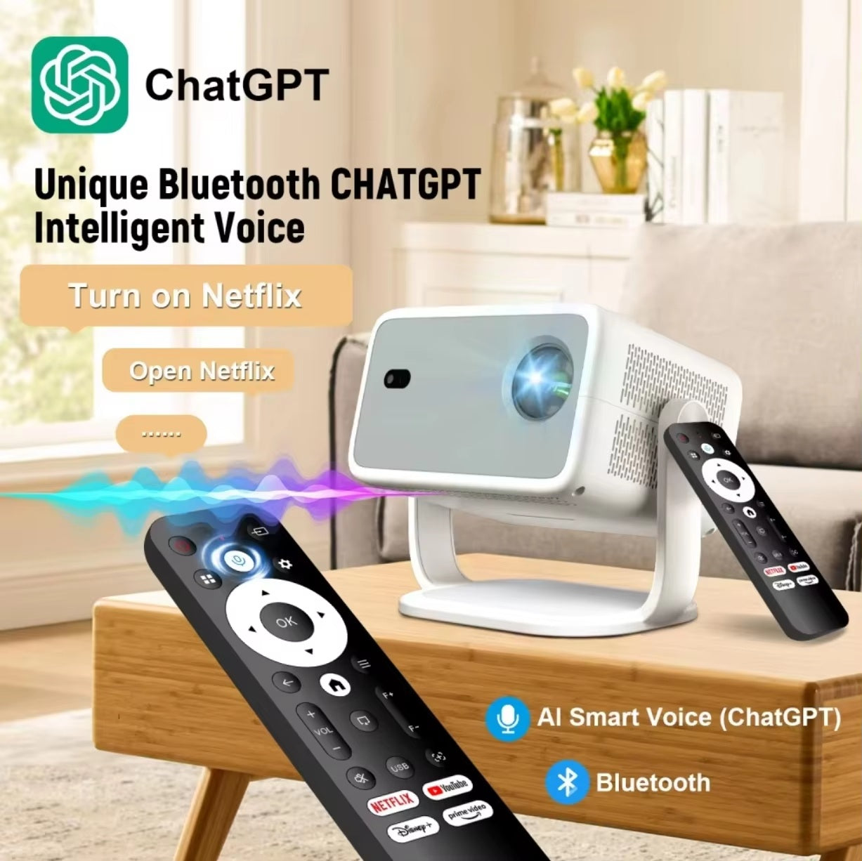 2025 BORSSO Pixel Power | Certified Android 13 Projector 1080p Native 550 ANSI, Fully Automatic, Dolby, HDR Support, HDMI ARC & CEC, 2.4G & 5G WiFi & 5.2 BT, 3D Support