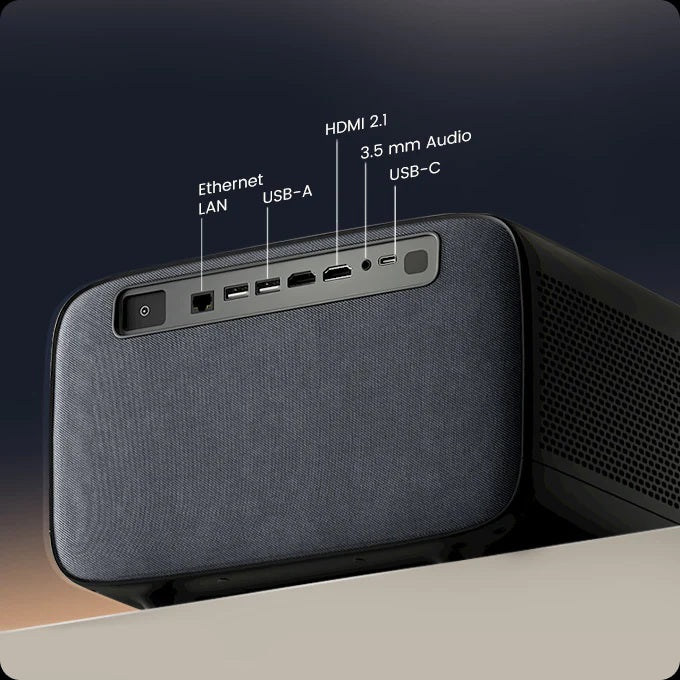 2024 BORSSO ATOM, Android 9, Native 4K IPS 3840*2160p 1600 ANSI, Short Throw Fully Auto Focus & Auto 4D Keystone, 4K HDR10+, HLG HDMI Signal Support, 30 W Surround Sound System, 5G WiFi & 5.1 BT