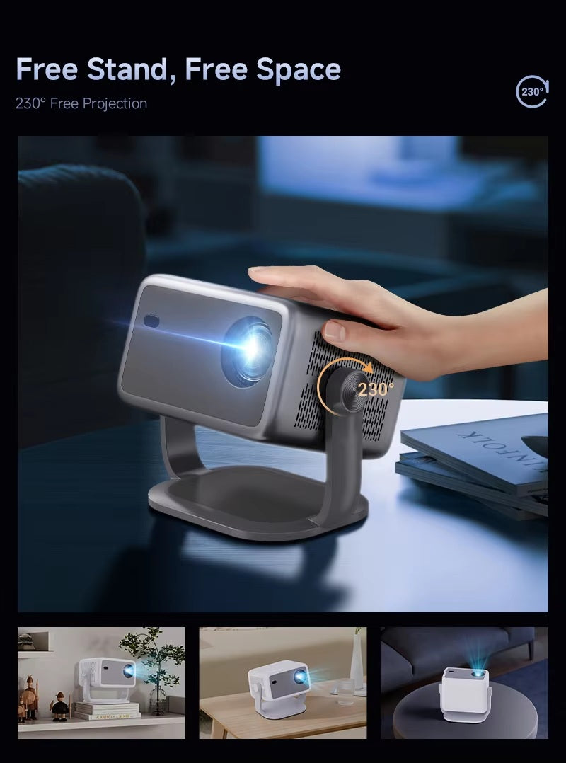 2025 BORSSO Pixel Power | Certified Android 13 Projector 1080p Native 550 ANSI, Fully Automatic, Dolby, HDR Support, HDMI ARC & CEC, 2.4G & 5G WiFi & 5.2 BT, 3D Support