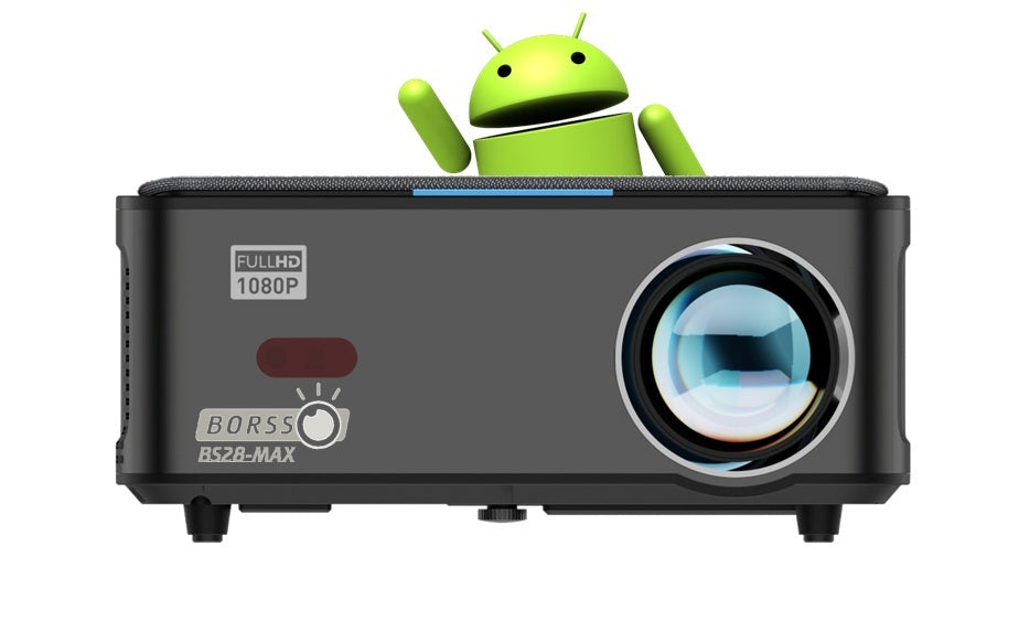 2025 BORSSO® BS28 MAX (Dark Edition) Projector for Home | Full HD 1080p Native | 1400 ANSI | Auto (Focus + Keystone) 4D & 4P Keystone & Zoom| HDMI ARC | 4K HDR (USB) | WiFi 6, Bluetooth