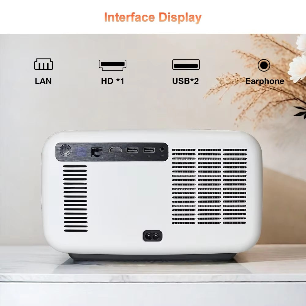 BORSSO Ultima Curve, Android 12 (4GB+128GB), Closed Engine, 4K HDR 10+, 4K Projector for Home, Ultra Bright 3000 ANSI, Full Automatic (OA + AF + TILT), HDMI ARC, BT 5.2, Dual-Band WiFi 6, 3D Support