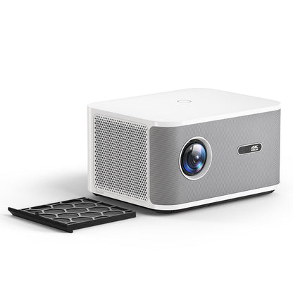 BORSSO BS60 AIR Certified 4K-GTV Android 14 (2gb RAM) Projector 4KUltra HD, Fully Automatic, Closed Engine, 4K& HDR10 Support, Ultra Bright 3000 ANSI, HDMI ARC, Dolby Audio, BT 5.2, Dual Wi-Fi