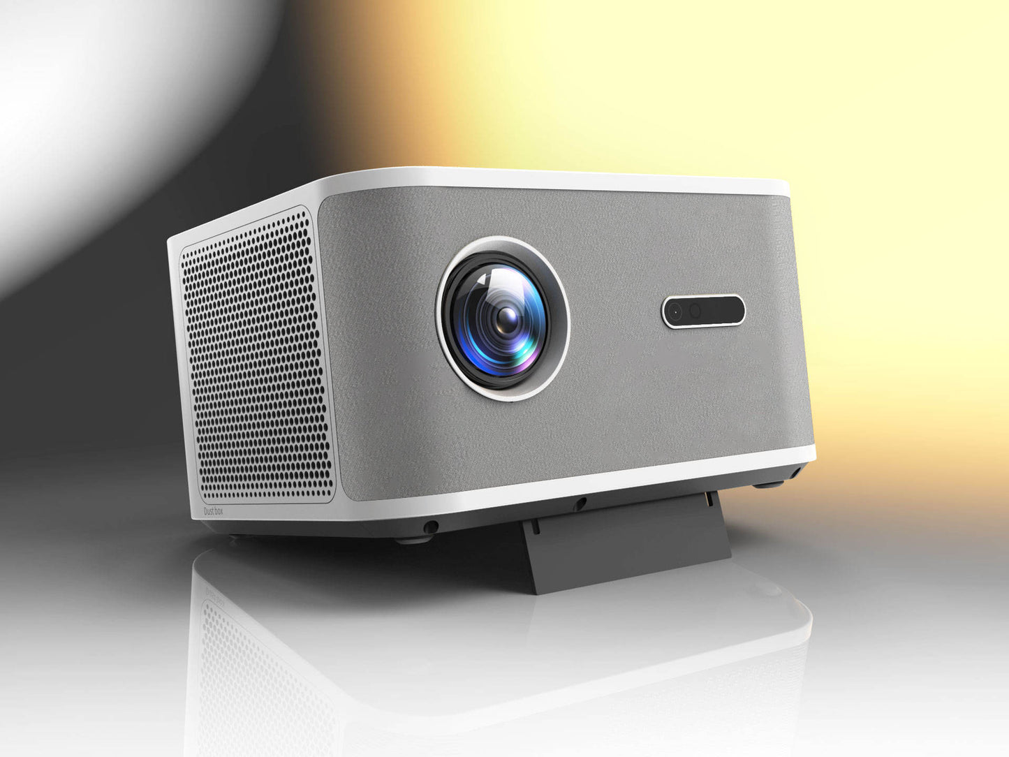 BORSSO BS60 AIR Certified 4K-GTV Android 14 (2gb RAM) Projector 4KUltra HD, Fully Automatic, Closed Engine, 4K& HDR10 Support, Ultra Bright 3000 ANSI, HDMI ARC, Dolby Audio, BT 5.2, Dual Wi-Fi