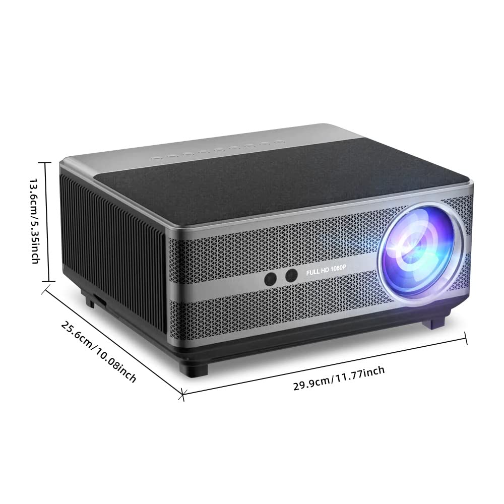 2024 BORSSO ULTIMA GEN-3, Android 9, Fully Closed Engine Projector 1080p Native, 2600 ANSI (2x Brighter), Short Throw, Auto Focus & Keystone, HDMI Support 4K HDR10, HDMI ARC, 6G WiFi & 5.1 Bluetooth