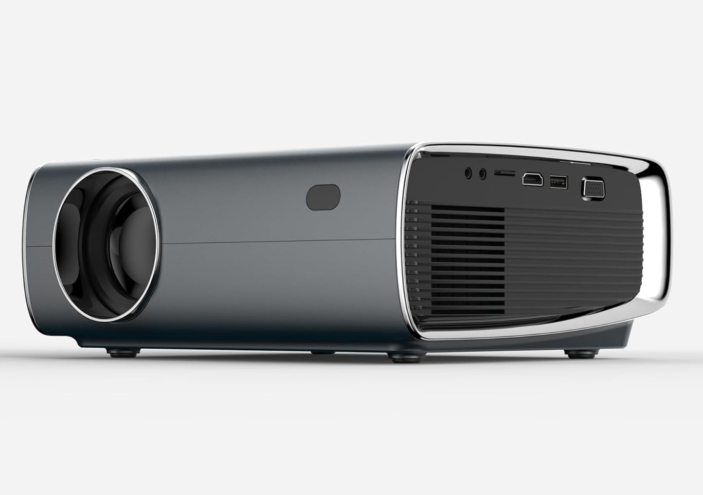 BORSSO Crystal Android 9 Projector for Home | 1080p Native LED Display | 980 ANSI | 4D Keystone & Zoom| 4K HDR HDMI Signal Support| WiFi, Bluetooth (Red & Blue 3D Support) JAN 2025 Addition.
