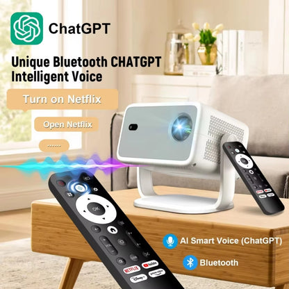 2025 BORSSO Pixel Power | Certified Android 13 Projector 1080p Native 550 ANSI, Fully Automatic, Dolby, HDR Support, HDMI ARC & CEC, 2.4G & 5G WiFi & 5.2 BT, 3D Support