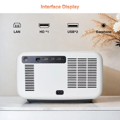 BORSSO Ultima Curve, Android 12 (4GB+128GB), Closed Engine, 4K HDR 10+, 4K Projector for Home, Ultra Bright 3000 ANSI, Full Automatic (OA + AF + TILT), HDMI ARC, BT 5.2, Dual-Band WiFi 6, 3D Support